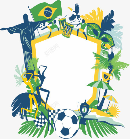 巴西png免抠素材_新图网 https://ixintu.com 奥运 巴西 背景 足球