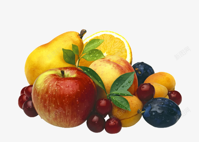 各类水果png免抠素材_新图网 https://ixintu.com 梨子 橙子 水果集合 苹果