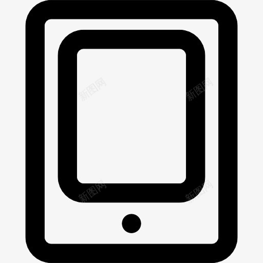 平板外形图标png_新图网 https://ixintu.com 工具 工具和用具 平板 接口 数码 电脑 电话 轮廓 通用接口