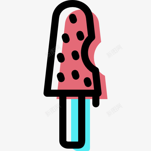 Popsicle图标png_新图网 https://ixintu.com 夏天 甜点 甜的 雪糕 食品