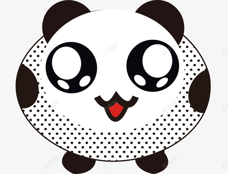 卡通造型冰箱贴png免抠素材_新图网 https://ixintu.com 冰箱贴 卡通造型 可爱 国宝 熊猫