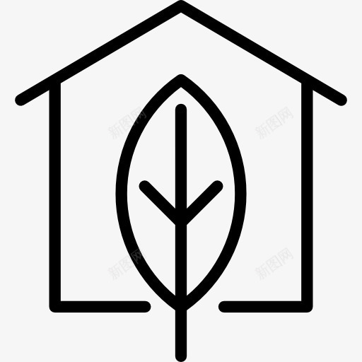 生态住宅图标png_新图网 https://ixintu.com 叶 家楼 房地产 生态