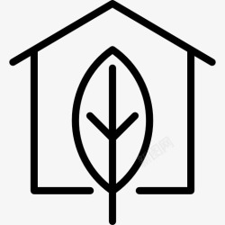 家楼生态住宅图标高清图片