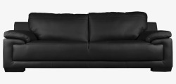 一套家具海绵黑色沙发高清图片