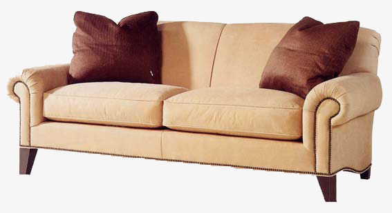 客厅现代简易沙发png免抠素材_新图网 https://ixintu.com 产品实物 沙发 简约沙发 靠背沙发 黄色
