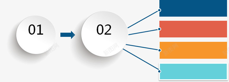 PPT分析元素png免抠素材_新图网 https://ixintu.com PPT元素 信息 分析 分类 商业 圆形 红色 统计 蓝色