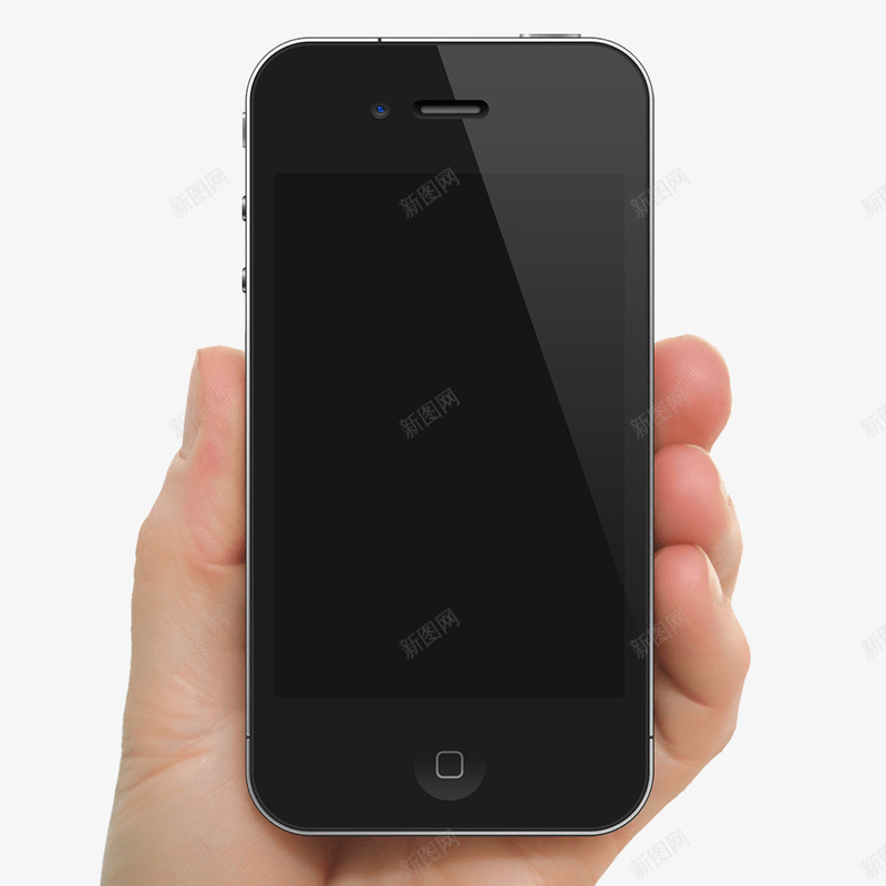 iPhone手机png免抠素材_新图网 https://ixintu.com iPhone iPhone手机 手机 手机元素 数码 爱疯 电子产品 黑色 黑色手机