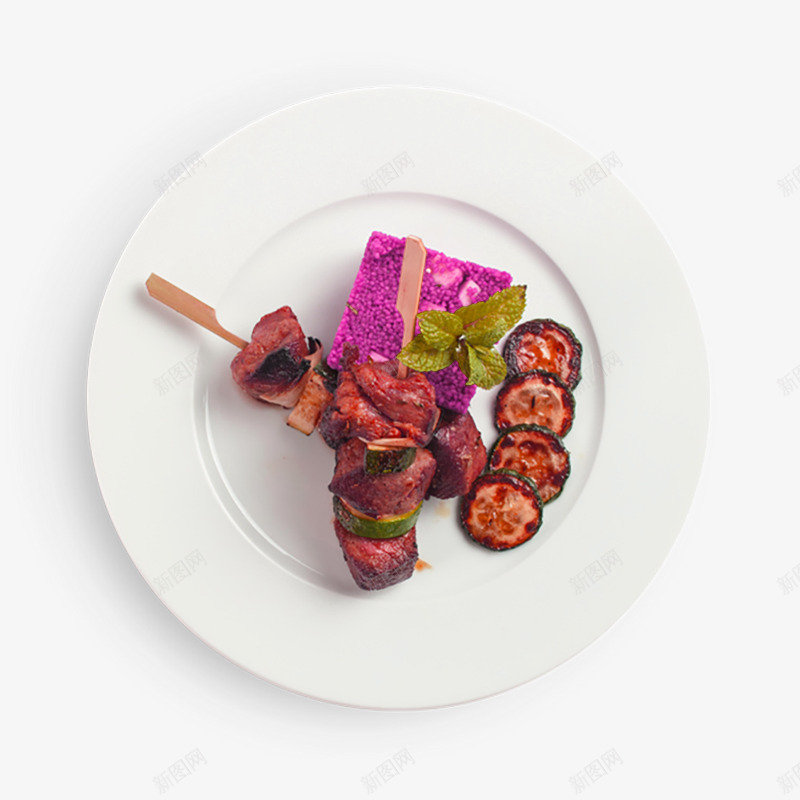 紫薯里脊肉png免抠素材_新图网 https://ixintu.com 甜点 装盘 西餐 食品