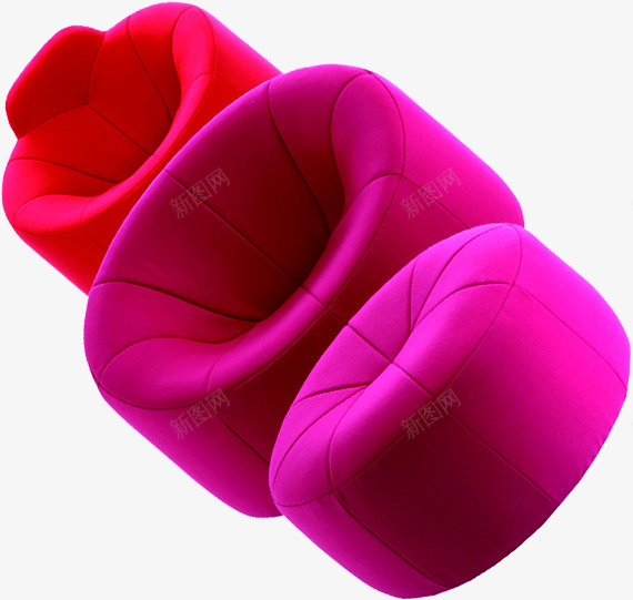 粉色红色沙发png免抠素材_新图网 https://ixintu.com 图片 沙发 粉色 红色