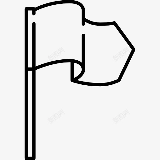 挥舞着旗帜的图标png_新图网 https://ixintu.com 举白旗 和平 国家 地图和国旗 投降 民族 白旗