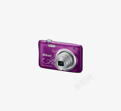 数码相机紫色尼康素材