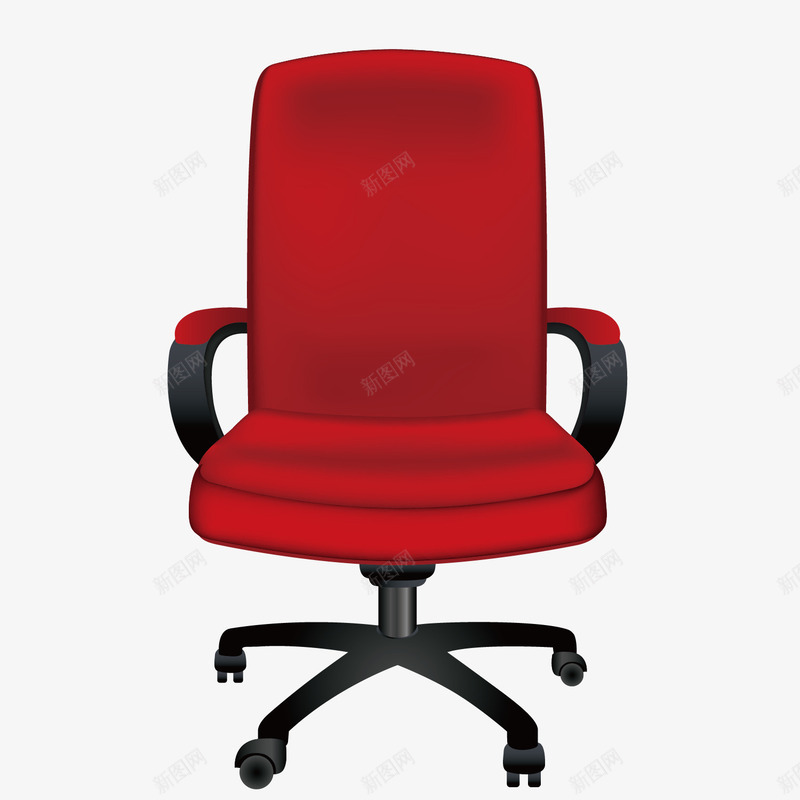 红色沙发办公椅png免抠素材_新图网 https://ixintu.com 办公椅 图案 沙发 红色