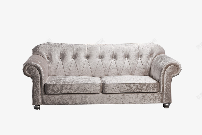 客厅法式双人沙发png免抠素材_新图网 https://ixintu.com 双人 品牌 客厅 家具 布艺 沙发 法式 法式沙发 灰色