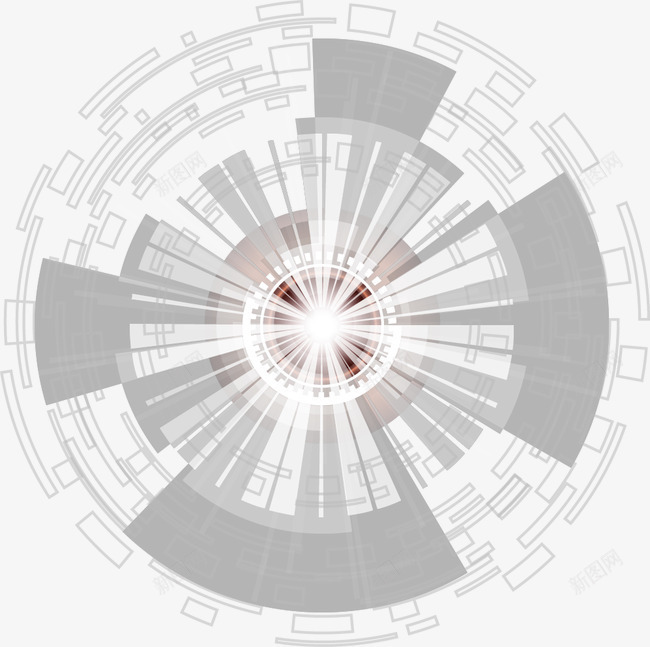 科技数码几何圈png免抠素材_新图网 https://ixintu.com 几何 圆 圈 数码 科技