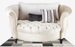 家具免费PNG素材时尚欧式沙发摄影高清图片