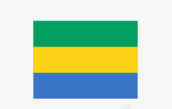 加蓬国旗矢量图素材