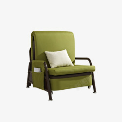 铁色绿色单人沙发高清图片