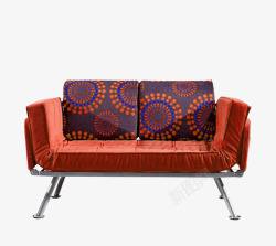 红色简约沙发装饰图案素材