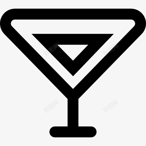 三角形的轮廓图标png_新图网 https://ixintu.com 三角形 喝一杯饮料 概述 玻璃 眼镜 轮廓 通用接口 食品 饮料 饮酒