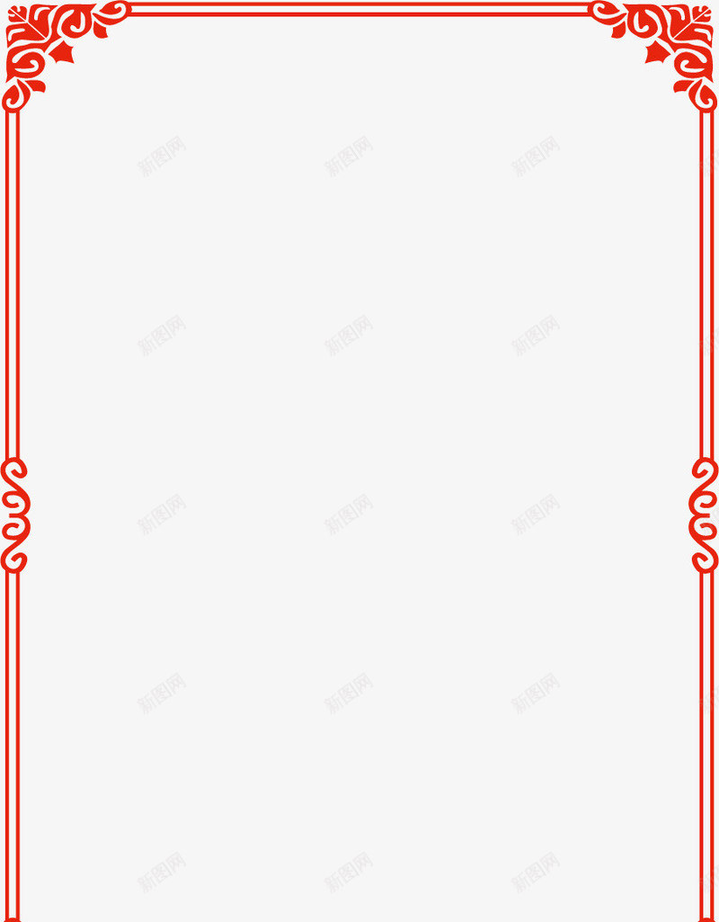 红色经典线框图png免抠素材_新图网 https://ixintu.com 矢量线框图 线框 线框图