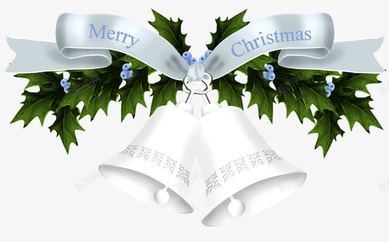 圣诞祝福铃铛png免抠素材_新图网 https://ixintu.com 圣诞节 绿色 装饰 铃铛