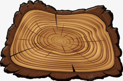 热带雨林木桩木牌素材