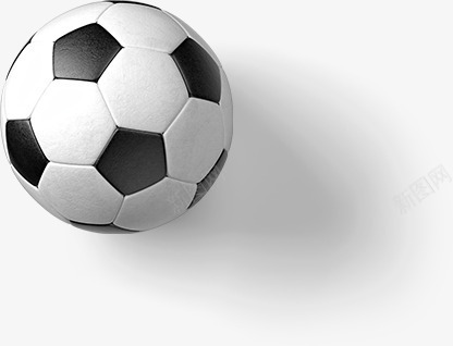 手绘黑白色足球海报png免抠素材_新图网 https://ixintu.com 填色练习 海报 白色 足球