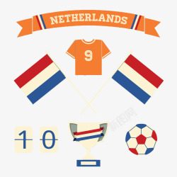 荷兰足球背景素材