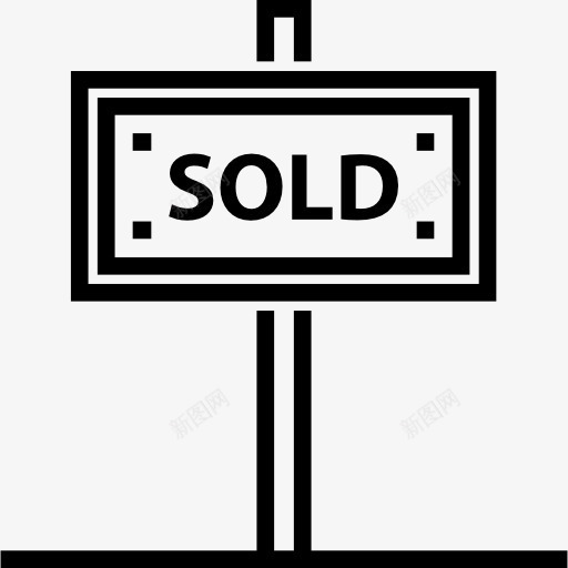 卖图标png_新图网 https://ixintu.com 信号转导 出售房地产 标志 标志后
