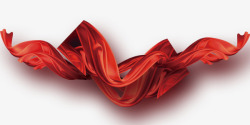 红绸布中国节日素材