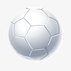 白色足球圆形运动矢量图素材