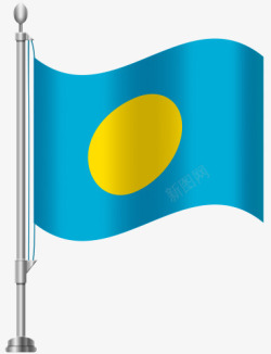 帕劳群岛国旗素材