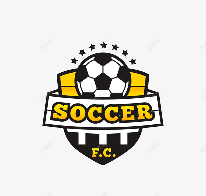 创意足球队标志png免抠素材_新图网 https://ixintu.com 创意 足球 足球徽章 足球标签 足球队标志