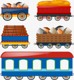 火车运输材料素材