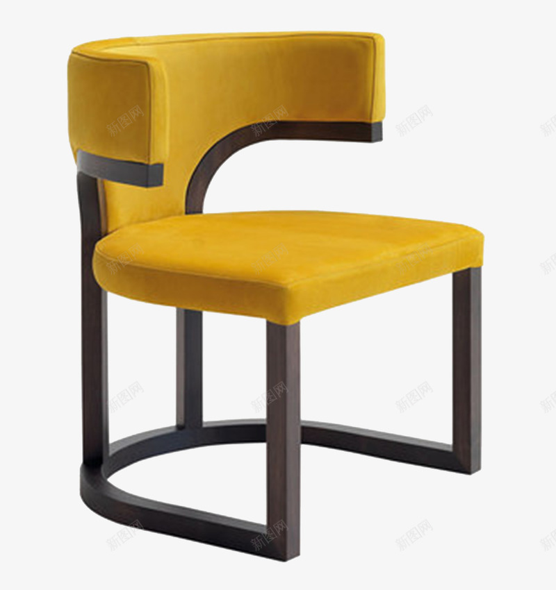 黄色软包家具沙发png免抠素材_新图网 https://ixintu.com 家具 沙发 黄色