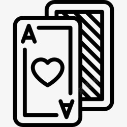 blackjack心中的王牌打牌图标高清图片