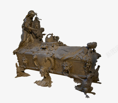 方形棺材雕塑png免抠素材_新图网 https://ixintu.com 中世纪 华丽 圣母 棺材 欧式