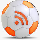 足球社交媒体网页图标rss图标