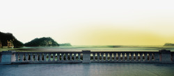 晨曦湖畔地产元素大桥高清图片