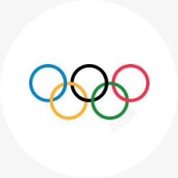 奥运五环炫彩造型素材