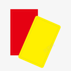 彩色创意红牌黄牌元素矢量图素材