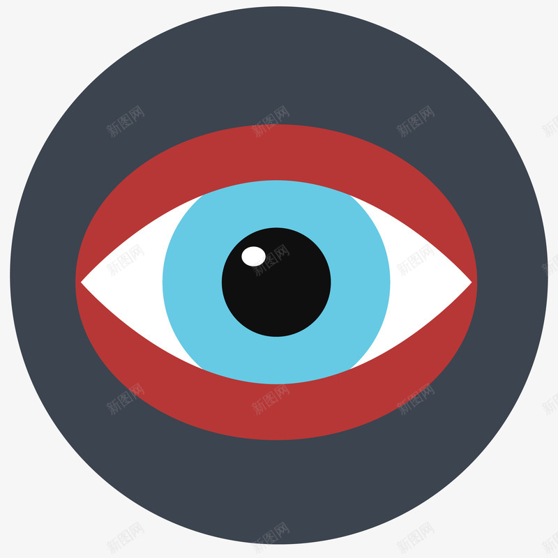 视觉图标矢量图ai_新图网 https://ixintu.com 免抠PNG 商业 眼睛 眼睛图标 矢量图 矢量视觉图标设计 视力 视觉