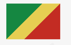 刚果刚果共和国国旗矢量图高清图片