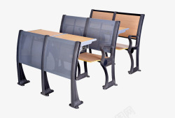 踹翻桌子阶梯教室铁质桌椅高清图片