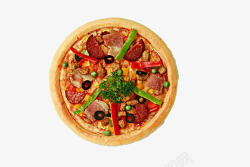 打卤馕美味披萨饼高清图片