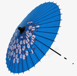 古代花纹雨伞素材
