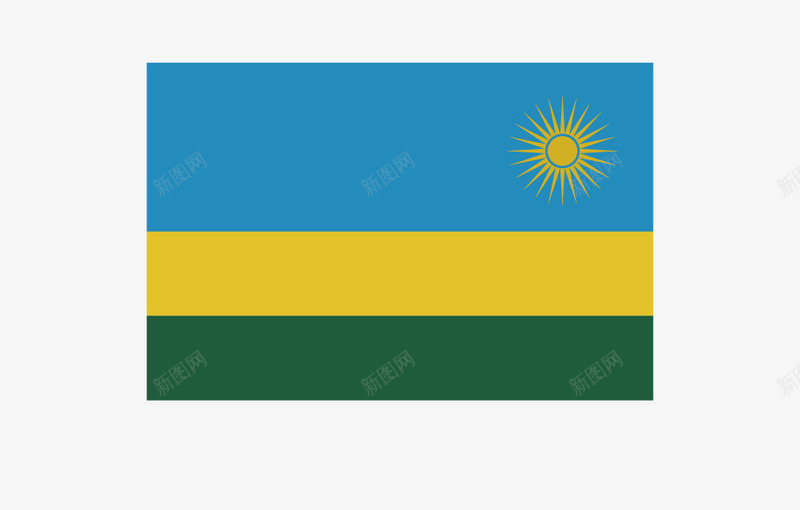 卢旺达国旗矢量图eps免抠素材_新图网 https://ixintu.com 国旗 矢量国旗 矢量旗帜 矢量图