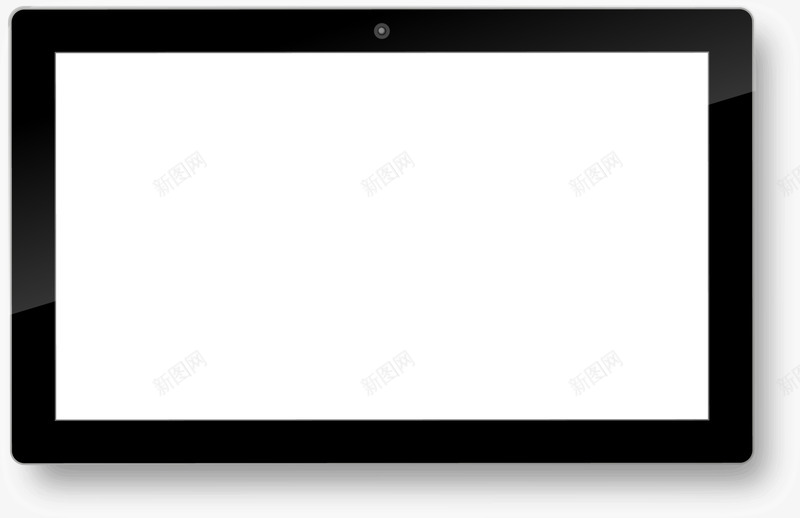黑色数码平板图标png_新图网 https://ixintu.com 平板 数码 电器 科技 简约 装饰图案 黑色