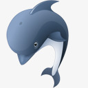 海豚animalsiconset图标png_新图网 https://ixintu.com Dolphin 海豚
