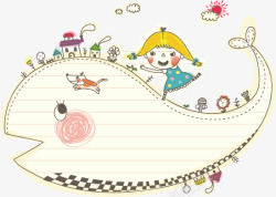 儿童卡通插画矢量图素材